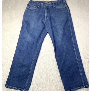 ENYCE Jeans Mens Size 38 Y2K Hip Hop Skater Streetwear Y2K Baggy Denim
